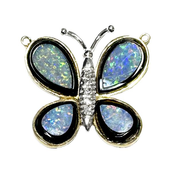 Estate - 14K Opal & Diamond 