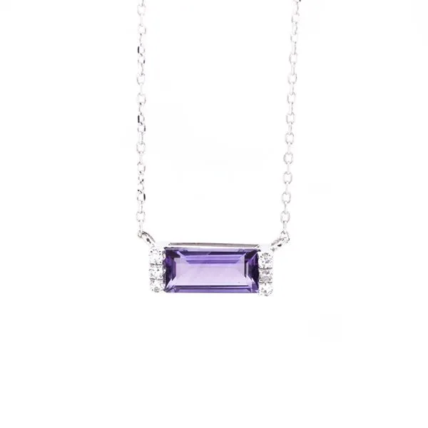 Amethyst and Diamond Pendant Orin Jewelers Northville, MI