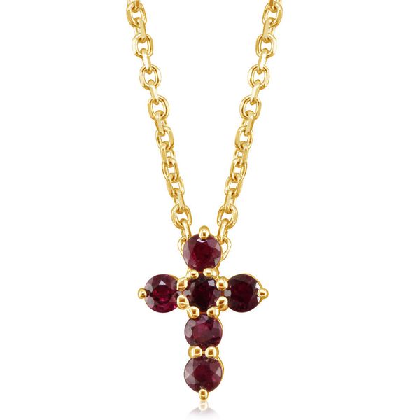 Ruby Cross Pendant Orin Jewelers Northville, MI