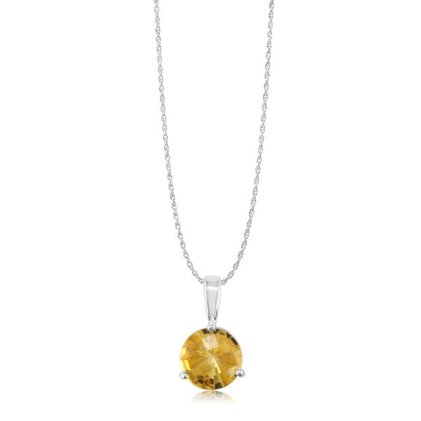 14k Yellow Gold Citrine Pendant Orin Jewelers Northville, MI