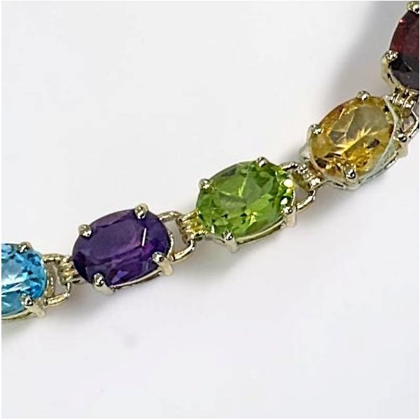 10K Multi-Gemstone Bracelet Image 2 Orin Jewelers Northville, MI
