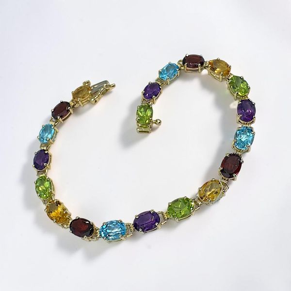 10K Multi-Gemstone Bracelet Orin Jewelers Northville, MI