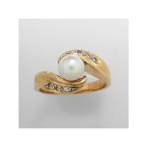 Estate - 14K Pearl & Diamond Fashion Ring Orin Jewelers Northville, MI