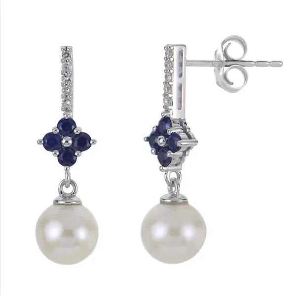 14K White Gold Freshwater Pearl Earrings Orin Jewelers Northville, MI