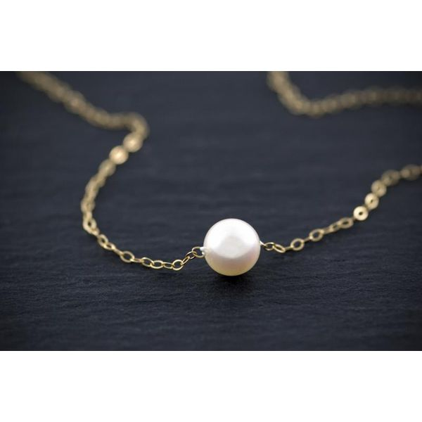 14k White Gold Add-A-Pearl Starter Necklace Orin Jewelers Northville, MI