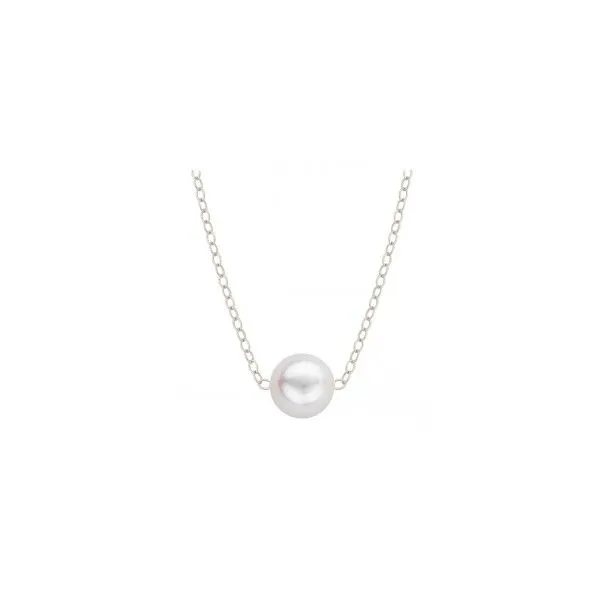 14k White Gold Add-A-Pearl Starter Necklace Orin Jewelers Northville, MI