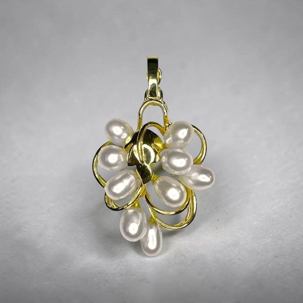 Estate Collection - 14K Yellow Gold Baroque Pearl Pendant Drop Orin Jewelers Northville, MI