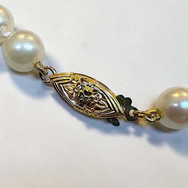Estate - 14K Cultured Pearl Necklace Image 2 Orin Jewelers Northville, MI