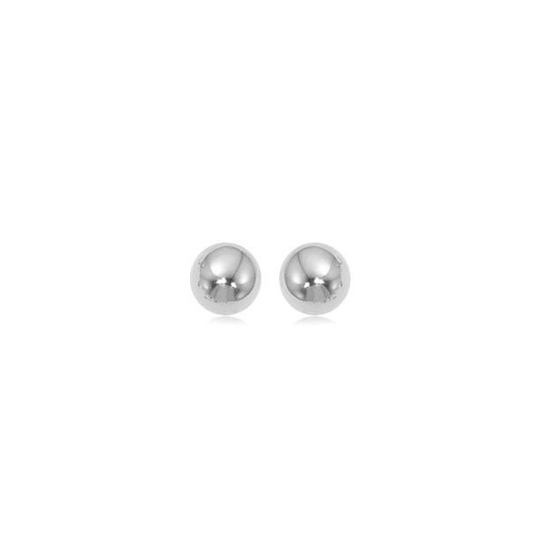 14k White Gold 8mm Ball Stud Earrings Orin Jewelers Northville, MI