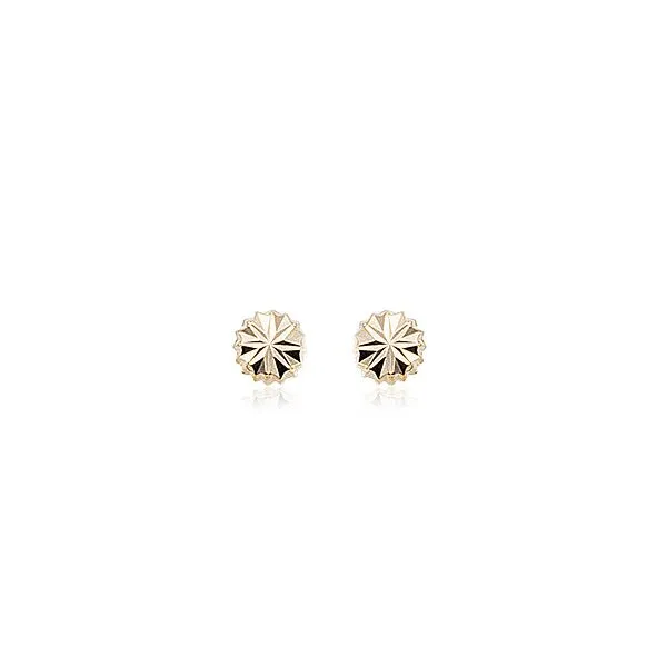 14k Yellow Gold Round Button Earrings Orin Jewelers Northville, MI