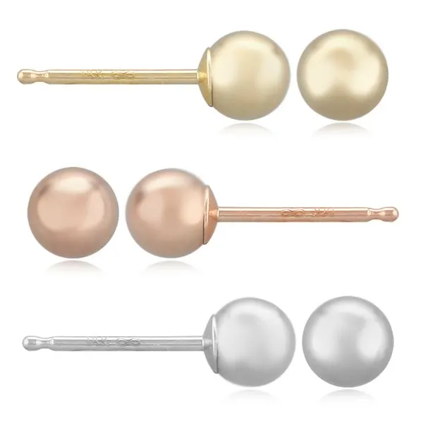 14K Gold 4mm Stud Earring Set Orin Jewelers Northville, MI