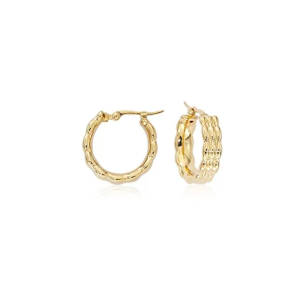 14K Yellow Gold Small Round Hoop Earrings Orin Jewelers Northville, MI