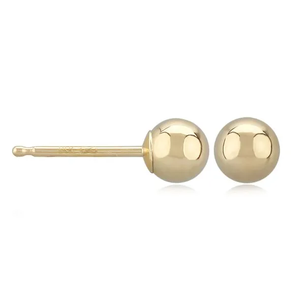 14 Karat Yellow Gold Stud Earrings Orin Jewelers Northville, MI