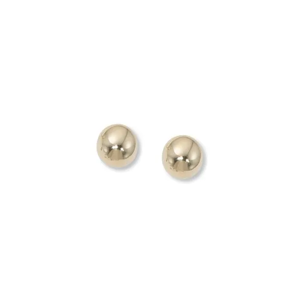 14k Yellow Gold 7mm Ball Earrings Orin Jewelers Northville, MI