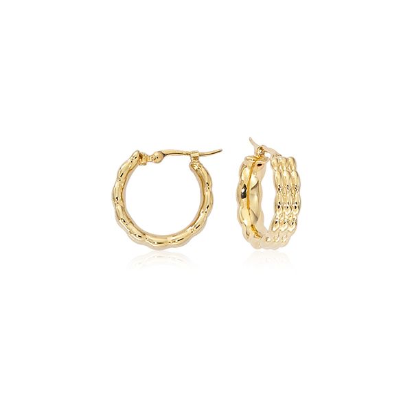 14K Yellow Gold Small Round Hoop Earrings Orin Jewelers Northville, MI