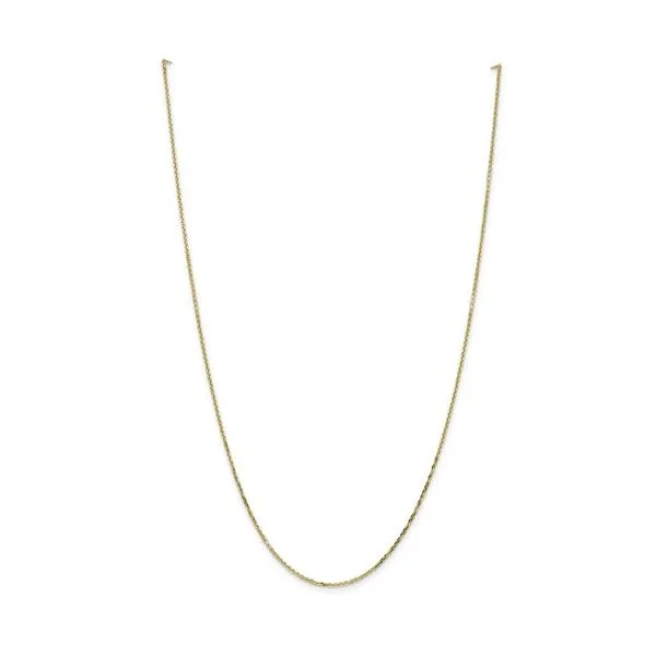 14k Yellow Gold Cable Link Necklace, 16