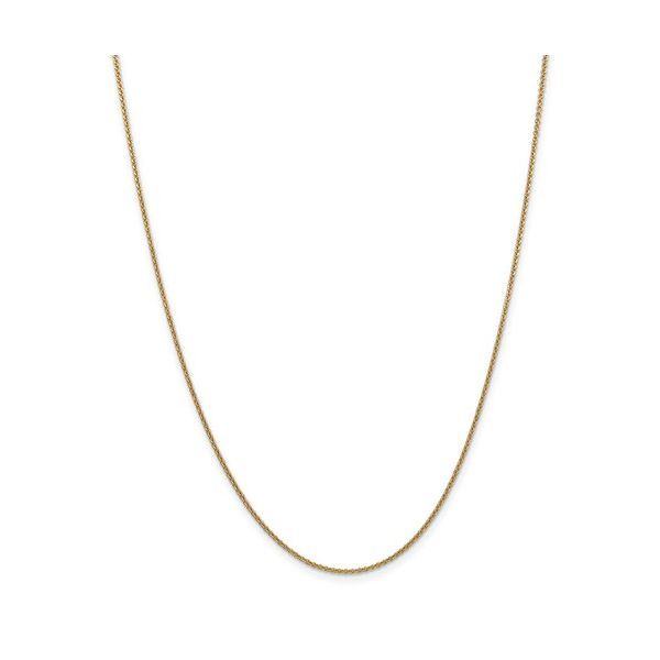 14K Yellow Gold Cable Link Chain, 16