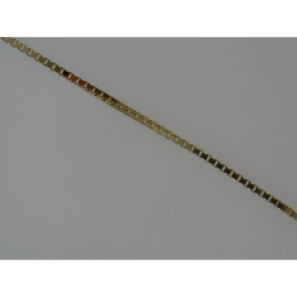 14K Yellow Gold Box Chain, 18