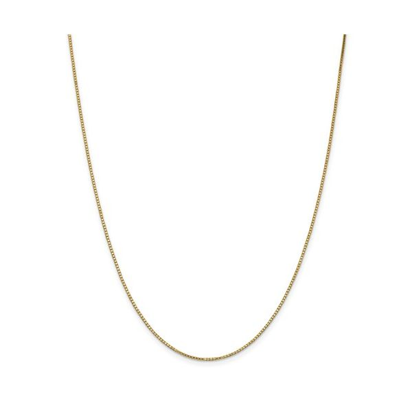 14k Yellow Gold Box Chain, Length 18