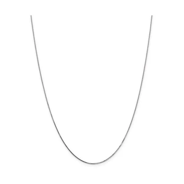 14k White Gold Box Chain, 18