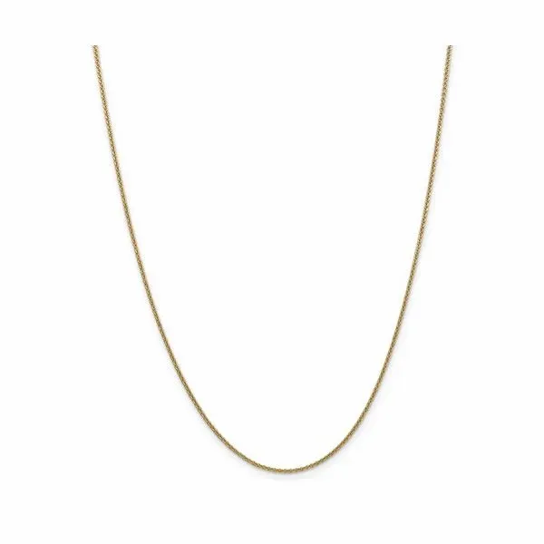 14K Yellow Gold Cable Link Chain, 16