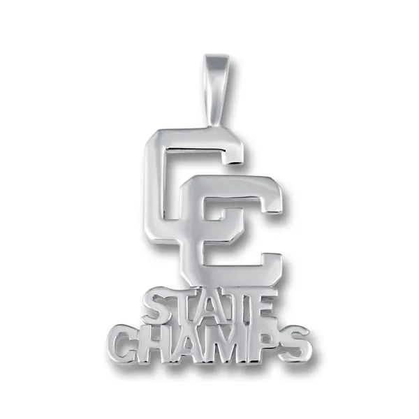 White Gold CC State Champs Pendant Orin Jewelers Northville, MI