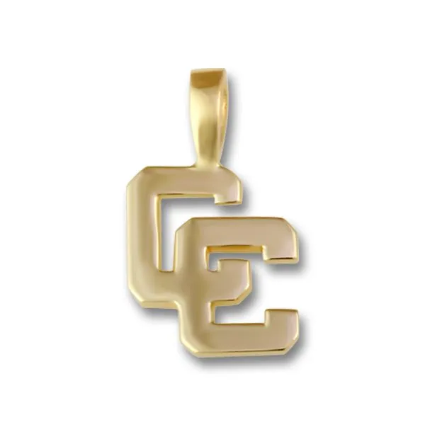 10 Karat Yellow Gold Small Block CC Pendant Orin Jewelers Northville, MI