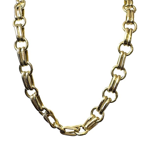 Estate Collection - 14K Yellow Gold Fancy Link Necklace Orin Jewelers Northville, MI