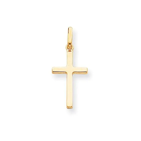Hollow gold shop cross pendant