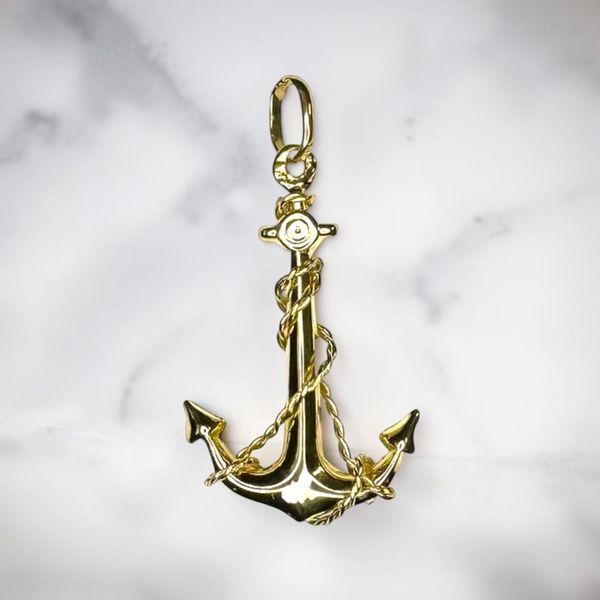 Estate Collection - 14K Yellow Gold Anchor Charm Orin Jewelers Northville, MI