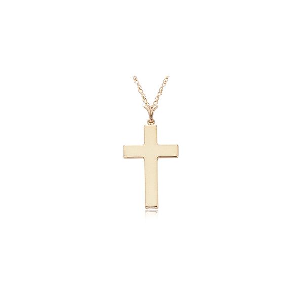 14K Yellow Gold Large Polished Cross Charm Orin Jewelers Northville, MI