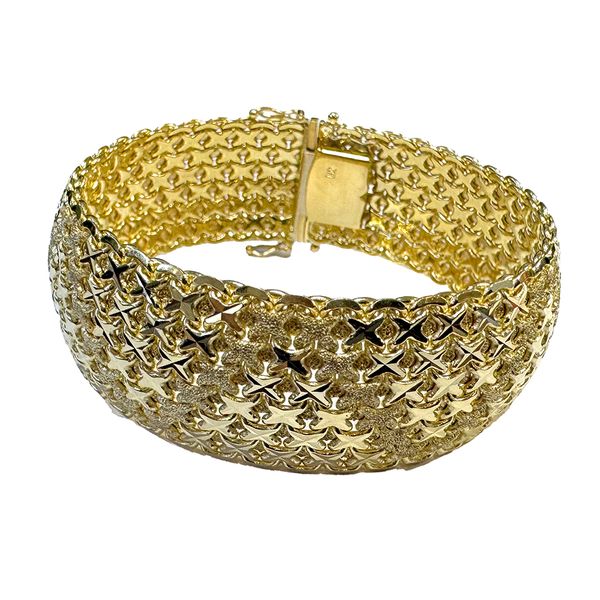 Estate Collection - 14K Yellow Gold Mesh Fashion Bracelet. Orin Jewelers Northville, MI