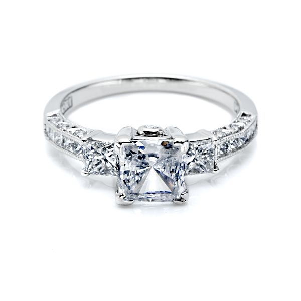 Lady's Platinum Ring Mounting w/28 Diamonds Orin Jewelers Northville, MI