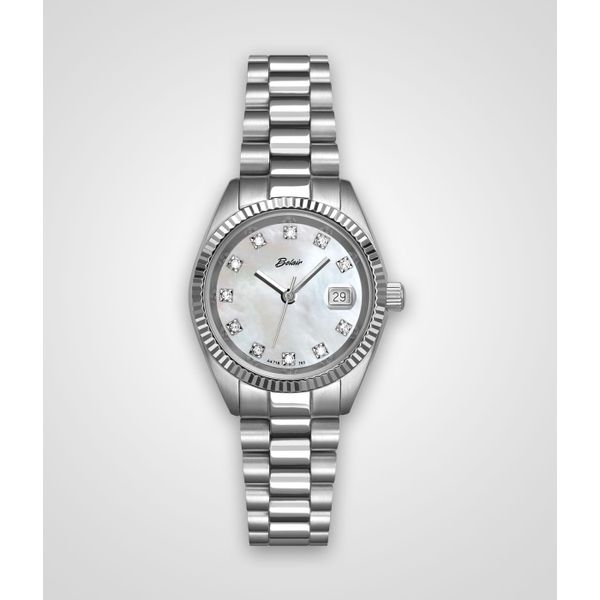 Lady's ORIN Watch, Stainless Steel Case & Bracelet W/MOP Diamond Dial Orin Jewelers Northville, MI