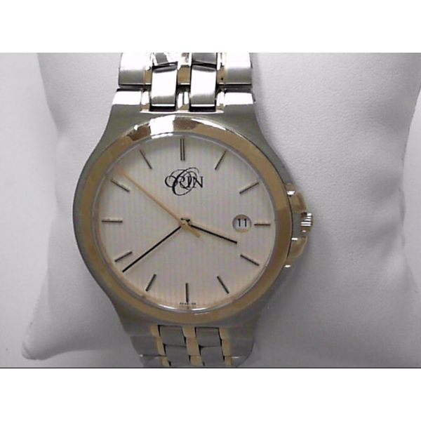 Gent's ORIN Two Tone Watch With White Dial Orin Jewelers Northville, MI