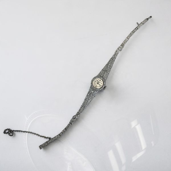 Estate Collectoin - An Era of Elegance - Mathey-Tissot Platinum & Diamond Ladies Wristwatch Image 3 Orin Jewelers Northville, MI