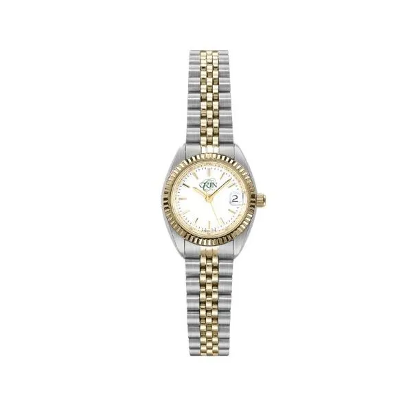 Lady's ORIN Watch - Two Tone Stainless Steel, White Dial Orin Jewelers Northville, MI
