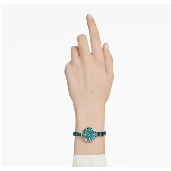 Swarovski Matrix Bangle Watch, Green Image 2 Orin Jewelers Northville, MI