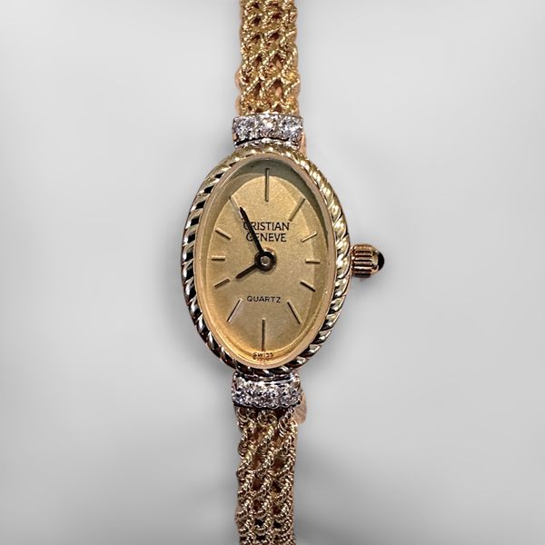 Estate Collectoin - Cristian Geneve 14K Gold & Diamond Ladies Wristwatch Orin Jewelers Northville, MI