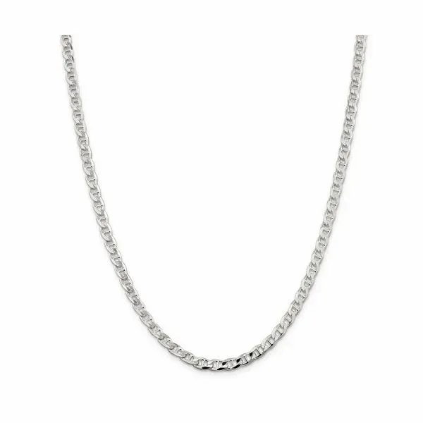 Sterling Silver Flat Anchor Chain, Length 20