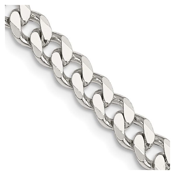 Sterling Silver Curb Chain, Length 22