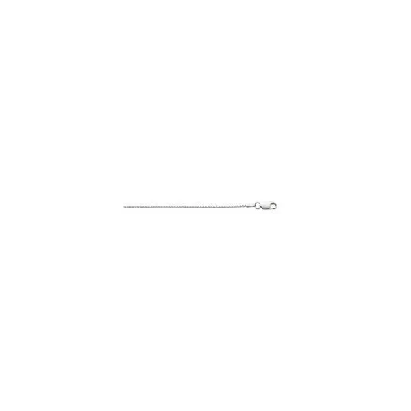 Sterling Silver Box Chain With Rhodium Finish 16