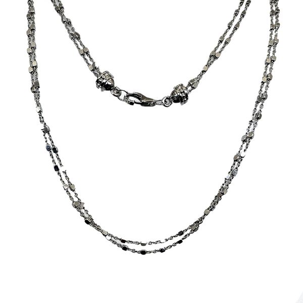 Sterling Silver 2-Strand STELLA Chain with Lobster Clasp, 24