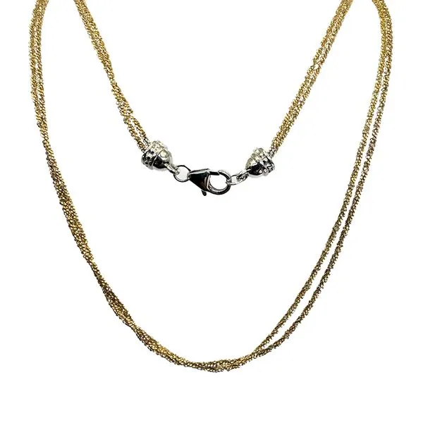 Sterling Silver 2-Strand STELLA Chain with Lobster Clasp, 24