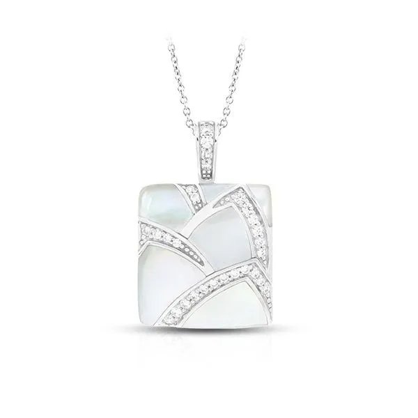 Sterling Silver Sirena Pendant W/MOP & CZs Orin Jewelers Northville, MI