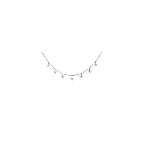 Sterling Silver Star Necklace With CZs Orin Jewelers Northville, MI