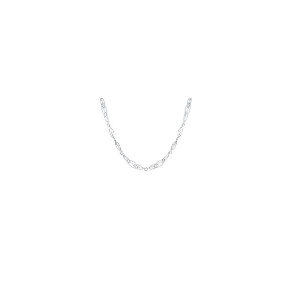 Sterling Silver Oval Decadence Necklace Orin Jewelers Northville, MI