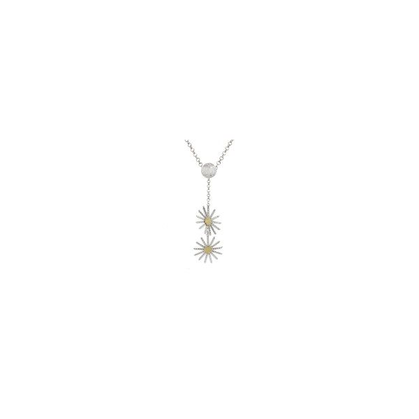 Sterling Silver And Yellow Gold Plated Sunshine Necklace Orin Jewelers Northville, MI