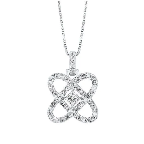 Lady's Sterling Silver Pendant With 37 Diamonds Orin Jewelers Northville, MI