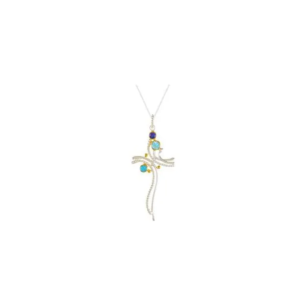 Sterling Silver 22k Gold Vermeil Overlay Pendant With Sky Orin Jewelers Northville Mi
